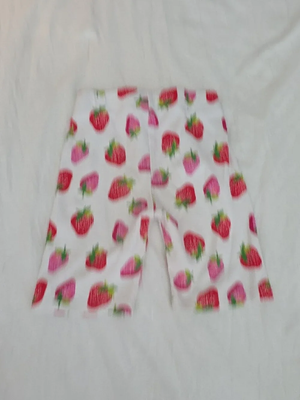 The Children's Place Pink Fruit Applique Pajama Set with Strawberry Leggings